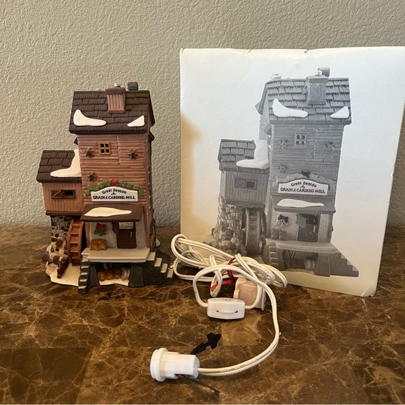 Dept 56 Great Denton Mill Grain & Carding Bldg Dickens in Orig Box - Picture 1 of 11